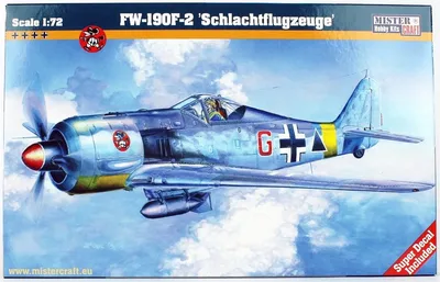 Mistercraft C011 1/72 Fw-190F-2 (Schlachtflugzeuge) Savaş Uçağı Demonte Plastik Maketi