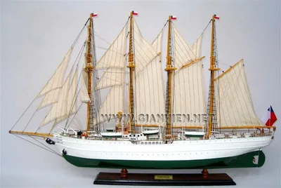 GIANHIEN TS0078P80 ESMERALDA AHŞAP HAZIR YELKENLİ GEMİ MAKETİ