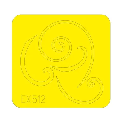 EDUARD EX512 1/48 Bf 109G spinner spirals FOR EDUA