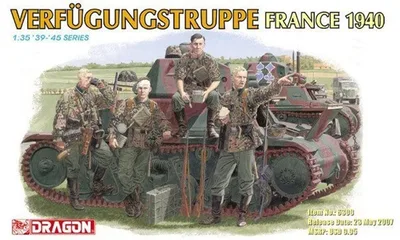 Dragon 6309 1/35 Ölçek Verfügungstruppe (Fransa 1940) Asker Figürleri Plastik Model Kiti