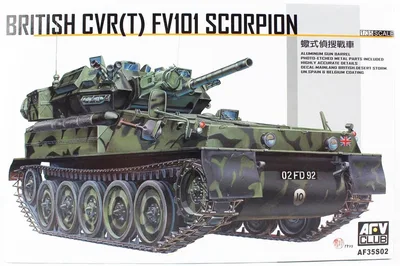 AFV Club AF35S02 1/35 FV101 UK SCORPION Tankı Demonte Plastik Maketi