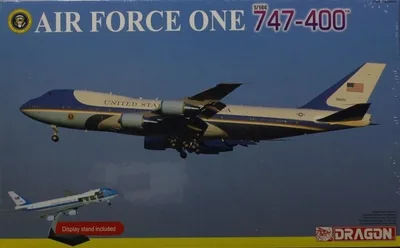 Dragon 14703 1/144 Ölçek Boeing 747-400 (Air Force One) Yolcu Uçağı Plastik Model Kiti
