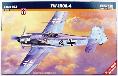 Mistercraft C001 1/72 Fw-190A-4 Savaş Uçağı Demonte Plastik Maketi