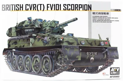 AFV Club AF35S02 1/35 FV101 UK SCORPION Tankı Demonte Plastik Maketi