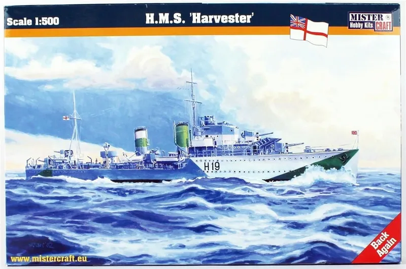 Mistercraft S098 1/500 HMS (Harvester) Zırhlı Gemi Demonte Plastik Maketi