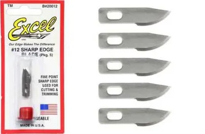 20012 BIÇAK UCU-KAVISLI KENARLI,KÜÇÜK -5 LI PAKET