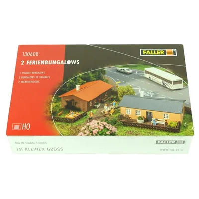Faller 130608 1/87 Tatil Bungalovu ( 2 Adet ) Demonte Plastik Maketi