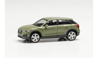 Herpa 038676-004 1/87 Ölçek Audi Q2, Yeşil, Sergilemeye Hazır Model Araç