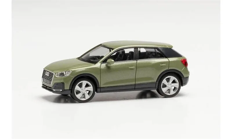 Herpa 038676-004 1/87 Ölçek Audi Q2, Yeşil, Sergilemeye Hazır Model Araç