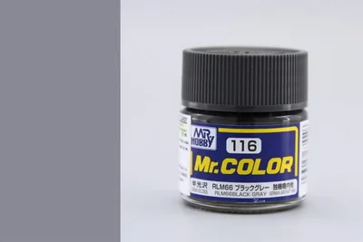 Gunze C116 10 ml. RLM66 Black Gray, Mr.Color Serisi Maket Boyası