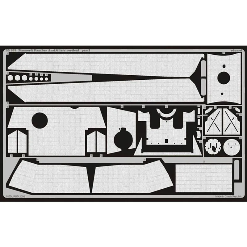 EDUARD 35939 1/35 Zimmerit Panther Ausf.G late ver