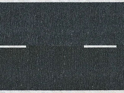 Noch 60410 Asfalt Yol Zemini, Siyah, 100x4.8 cm. 2 Rulo Diorama Malzemesi