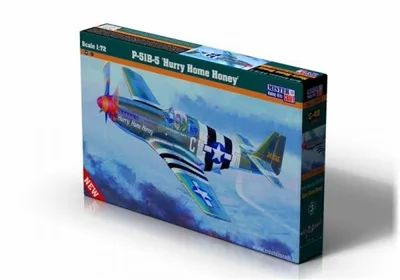 Mistercraft C049 1/72 P-51 B-5 (Hurry Home Honey) Savaş Uçağı Demonte Plastik Maketi