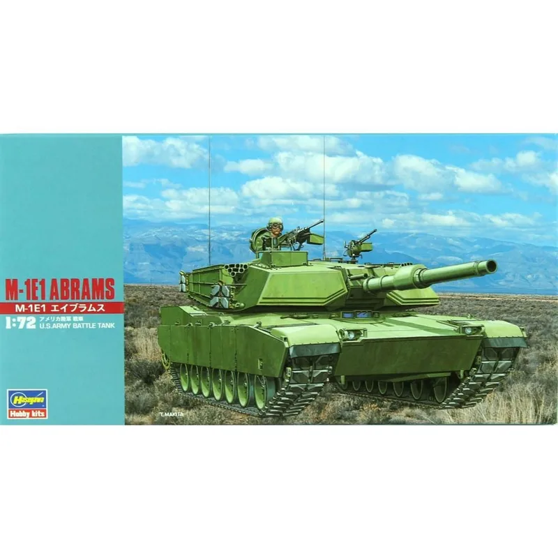Hasegawa MT35 31135 1/72 Ölçek M-1E1 Abrams Tank Plastik Model Kiti
