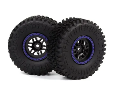 Assembled Wheel & Tyre (Blue/2pcs) DOHA