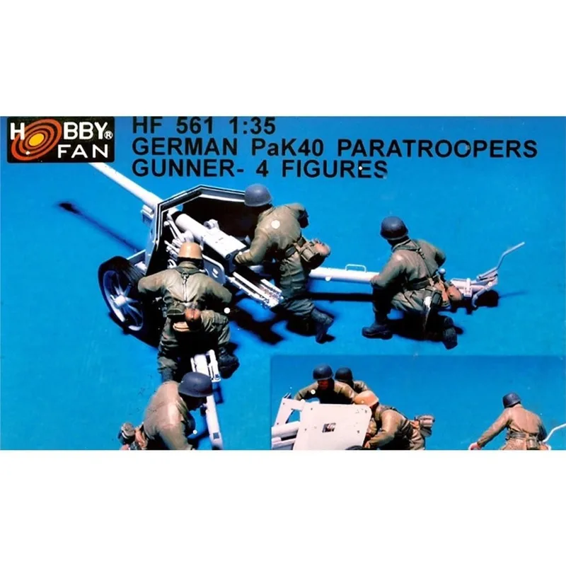 Hobby Fan HF547 1/35 German Eastern Front Pocket Launcher Crew (2) (W/Launcher Part) 4 Adet RESIN Figür Seti