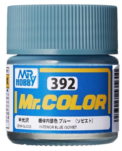 Gunze C392 10 ml. Interior Blue (Soviet), Mr.Color Serisi Maket Boyası