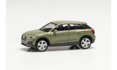Herpa 038676-004 1/87 Ölçek Audi Q2, Yeşil, Sergilemeye Hazır Model Araç