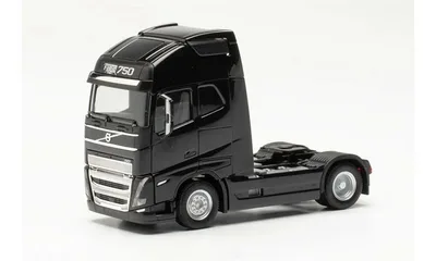 Herpa 313353-002 1/87 Ölçek Volvo FH 16 GI XL2020 Çekici, Siyah, Sergilemeye Hazır Model Araç