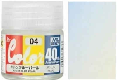 Gunze AVC04 10 ml. Kitten Blue Pearl, 40.Yıl Mr.Color Serisi Maket Boyası