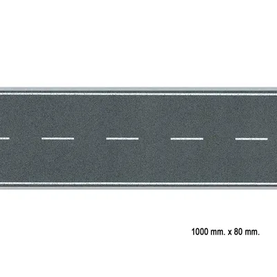Faller 170630 1/87 İki Şeritli Asfalt Yol Kaplaması, Fleksible, 100 Cm.