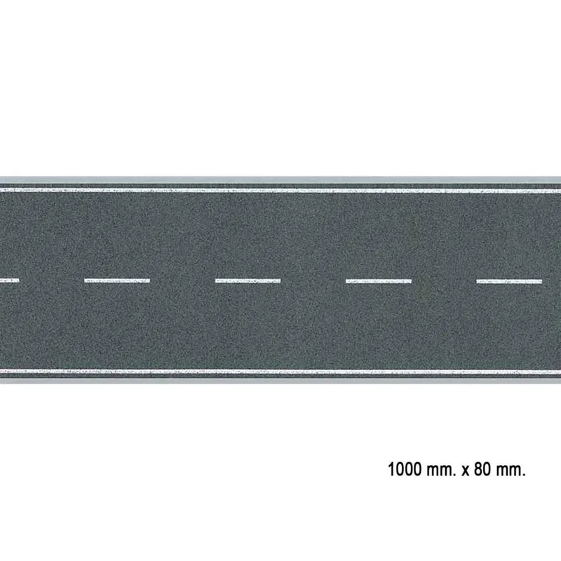 Faller 170630 1/87 İki Şeritli Asfalt Yol Kaplaması, Fleksible, 100 Cm.