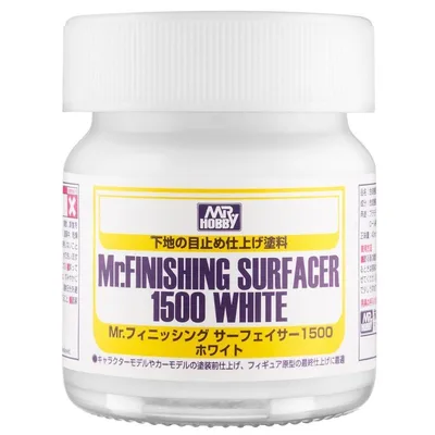 Gunze SF291 40 ml. Mr.Finishing Surfacer 1500, Beyaz Astar Maket Boyası