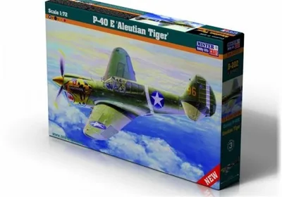 Mistercraft D202 1/72 P-40E (Aleut Kaplanı) Savaş Uçağı Demonte Plastik Maketi