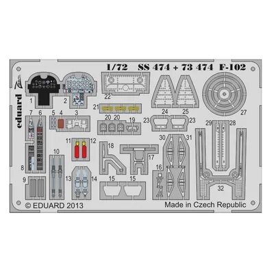 EDUARD SS474 1/72 F-102 S.A. FOR MENG Maket Detay