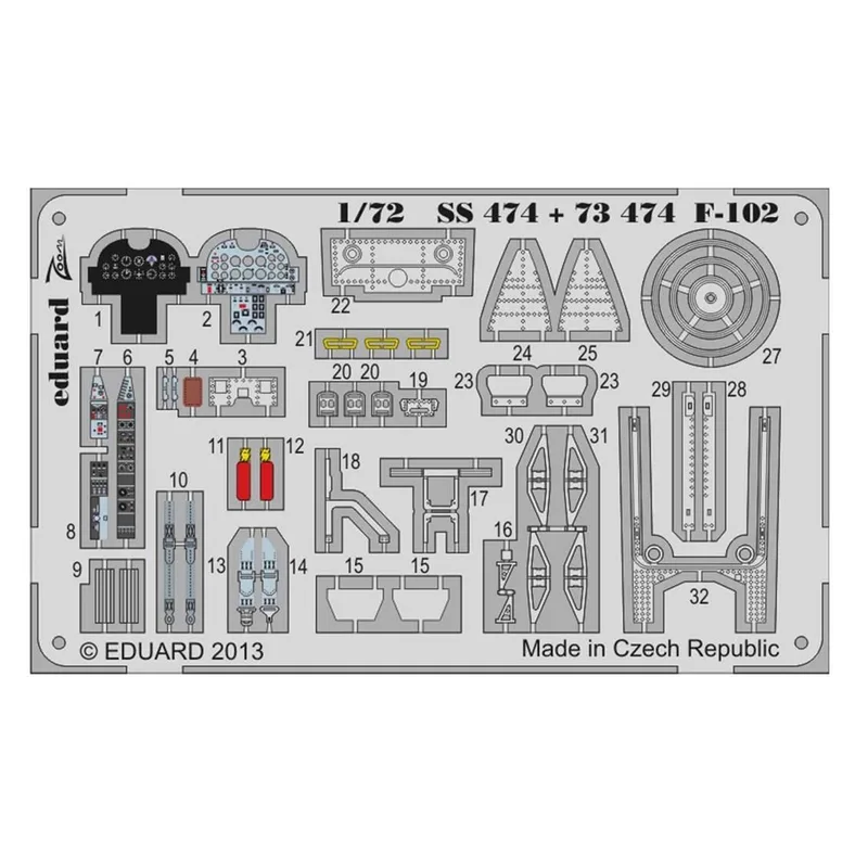 EDUARD SS474 1/72 F-102 S.A. FOR MENG Maket Detay