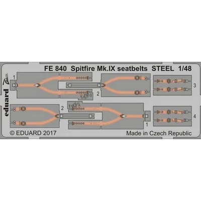 EDUARD FE840 1/48 Spitfire Mk.IX seatbelts STEEL F