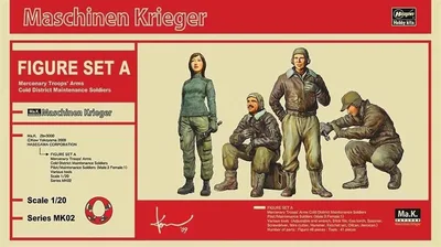 Hasegawa MK02 64002 1/20 Ölçek MA.K. Figür Maket Seti-A Bilim Kurgu Plastik Model Kiti