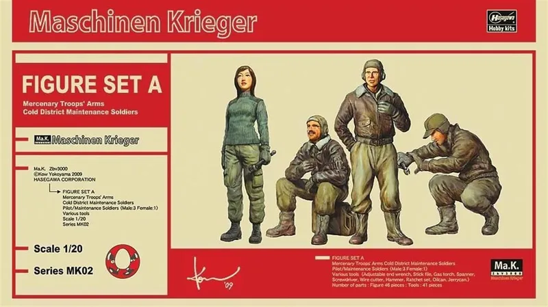 Hasegawa MK02 64002 1/20 Ölçek MA.K. Figür Maket Seti-A Bilim Kurgu Plastik Model Kiti