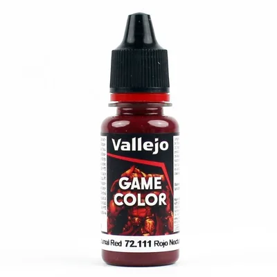 Vallejo 72111 18 ml. Nocturnal Red, Game Color Serisi Model Boyası