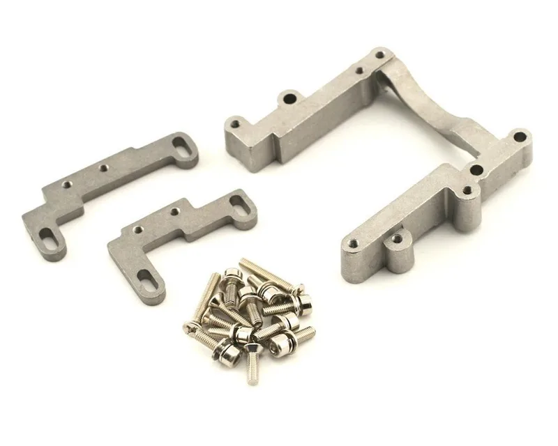 Engine mount, 2 piece, aluminum (w/ screws)