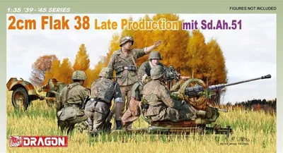 Dragon 6546 1/35 Ölçek 2cm Flak 38 Uçaksavar Topu Plastik Model Kiti