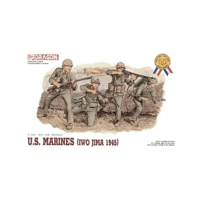 Dragon 6038 1/35 ABD Deniz Piyadeleri Asker Figür Maket Seti Iwo Jima 1945