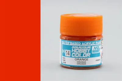 Gunze H014 10 ml. Orange, Aqueous Serisi Maket Boyası