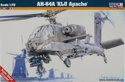 Mistercraft D037 1/72 1/72 AH-64A KLU Apache Helikopteriı Demonte Plastik Maketi