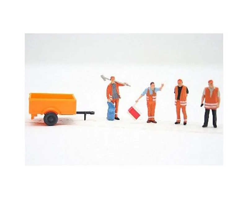 Preiser 10347 1/87 Ölçek yol yapımı çalışanları Figürleri