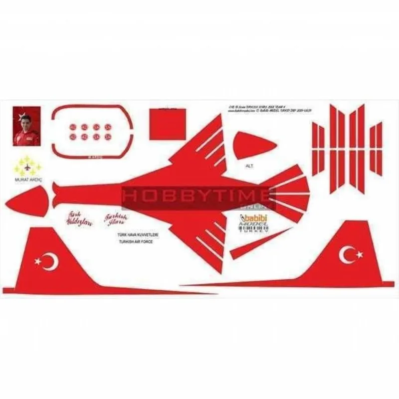 Babibi DBT01039 1/48 NF-5A, Türk Yıldızları 2008-4, Dekal Çıkartma