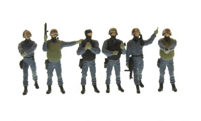 Preiser 10446 1/87 Ölçek csg 9 özel tim polisleri Figürleri