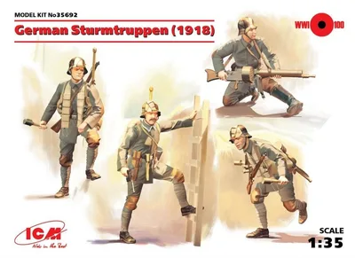 35692 German Sturmtruppen (1918) (4 figures) Ger