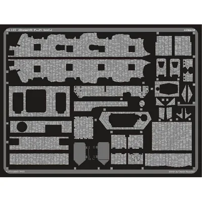 EDUARD 35547 1/35 Zimmerit Pz.IV Ausf.J FOR TAMIYA