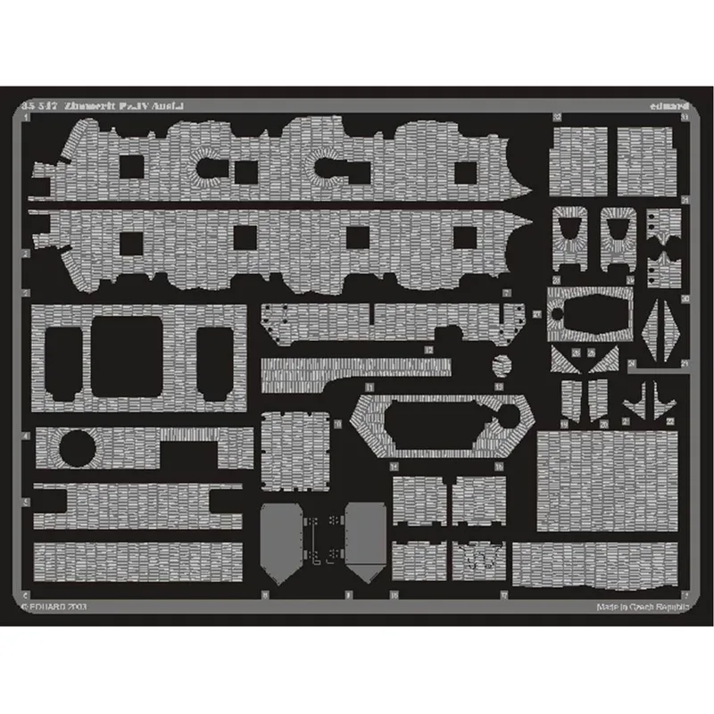 EDUARD 35547 1/35 Zimmerit Pz.IV Ausf.J FOR TAMIYA
