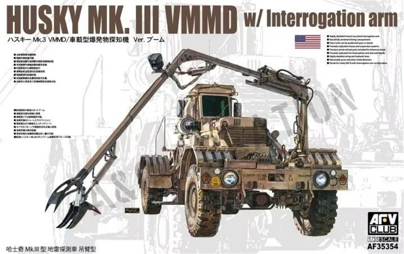 AFV Club AF35354 1/35 HUSKY MK. III VMMD Mayın Temizleme Aracı Demonte Plastik Maketi