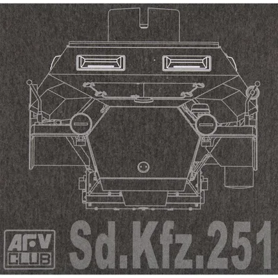 AFV Club AC35005 1/35 Sd. Kfz.251 Şeffaf Periskop Demonte Plastik Maketi