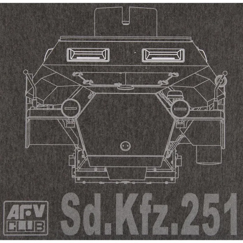 AFV Club AC35005 1/35 Sd. Kfz.251 Şeffaf Periskop Demonte Plastik Maketi