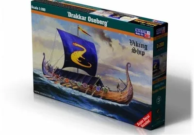 Mistercraft D209 1/180 Drakar Oseberg Viking Gemisi Demonte Plastik Maketi