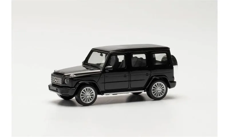 Herpa 420488-003 1/87 Ölçek MB G-Klasse AMG Cip, Siyah, Sergilemeye Hazır Model Araç